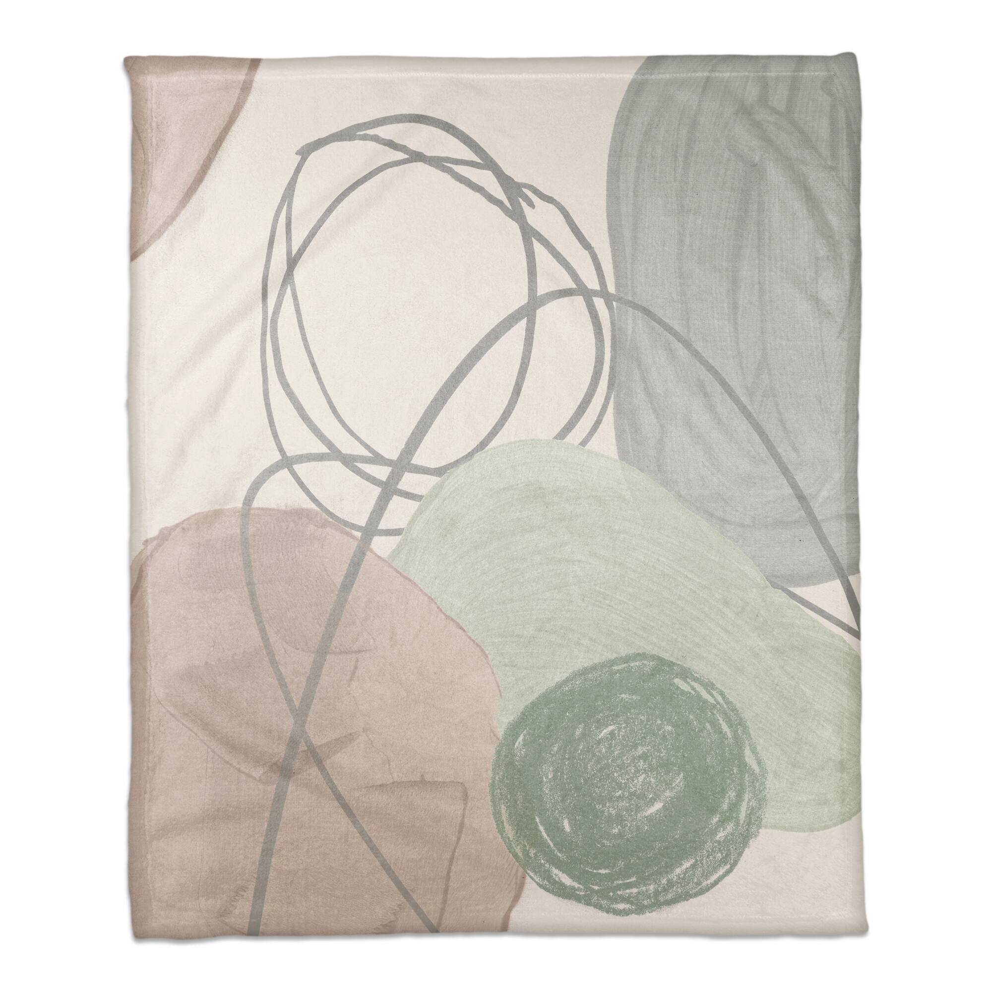 Chic Urban Abstract II 50" x 60" Coral Fleece Blanket